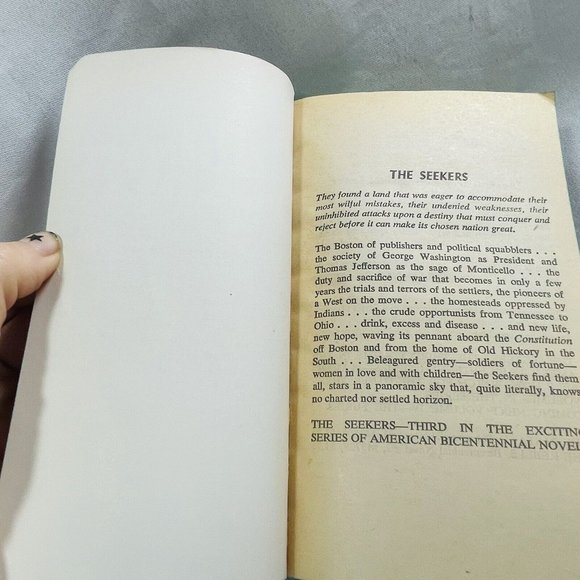 Seekers John Jakes American Bicentennial Series Vol 3 Vintage Paperback Book - Picture 4 of 12